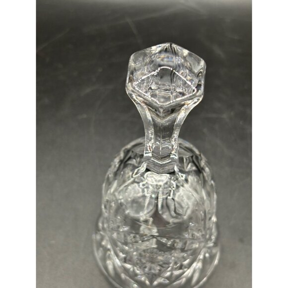 Vintage Lead Crystal Dinner Bell, Hand Bell 6.75" Tall - Picture 8 of 10